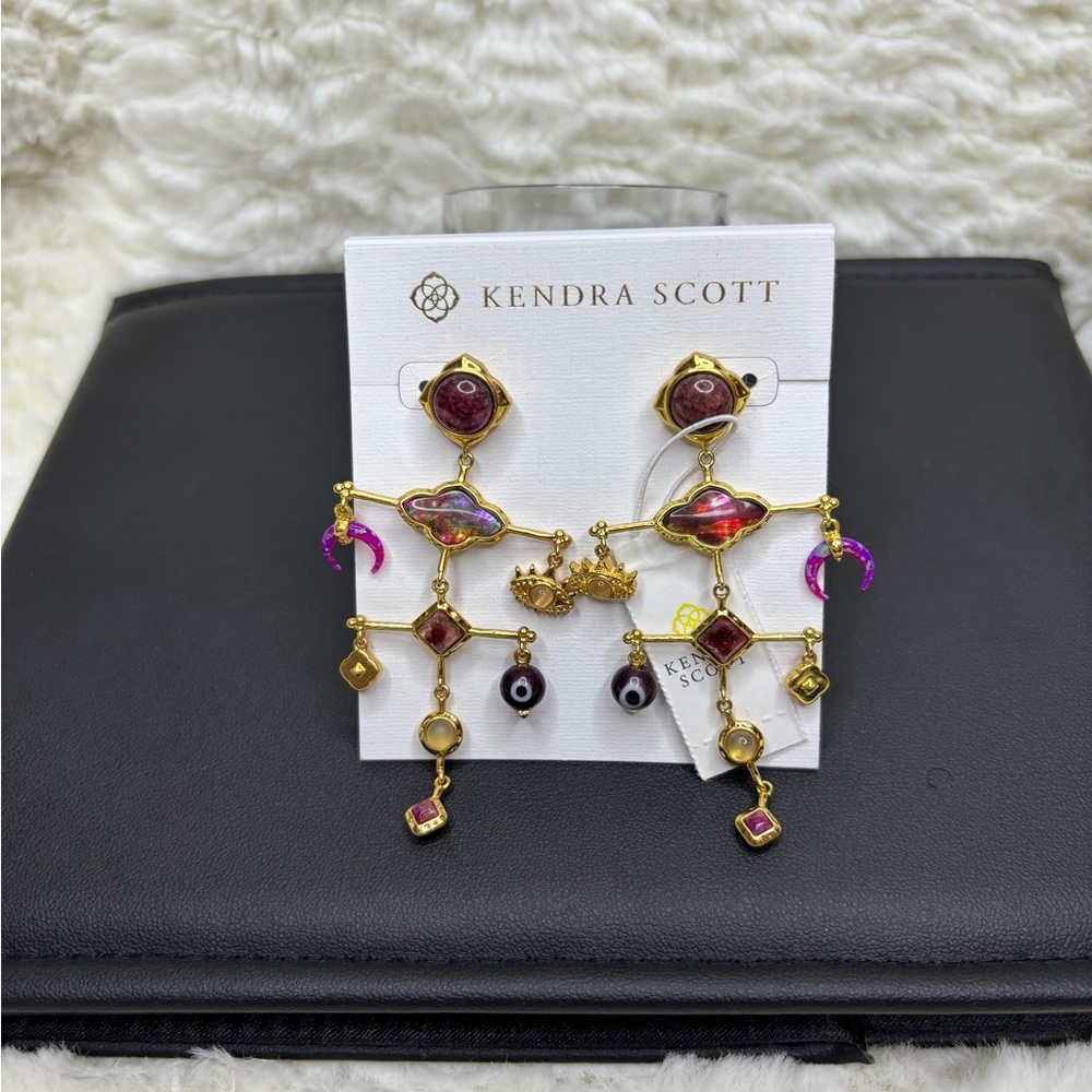 Kendra Scott Women's Vintage Gold Gemma Statement Earrings